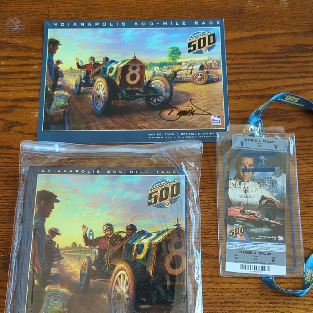 2008 Indianapolis 500 Memorabilia Set